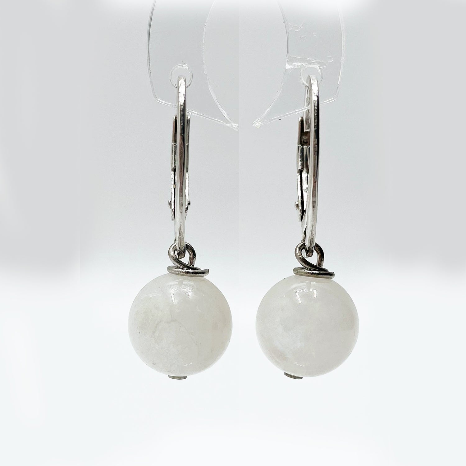 Orecchini Atlas - Labradorite Bianca