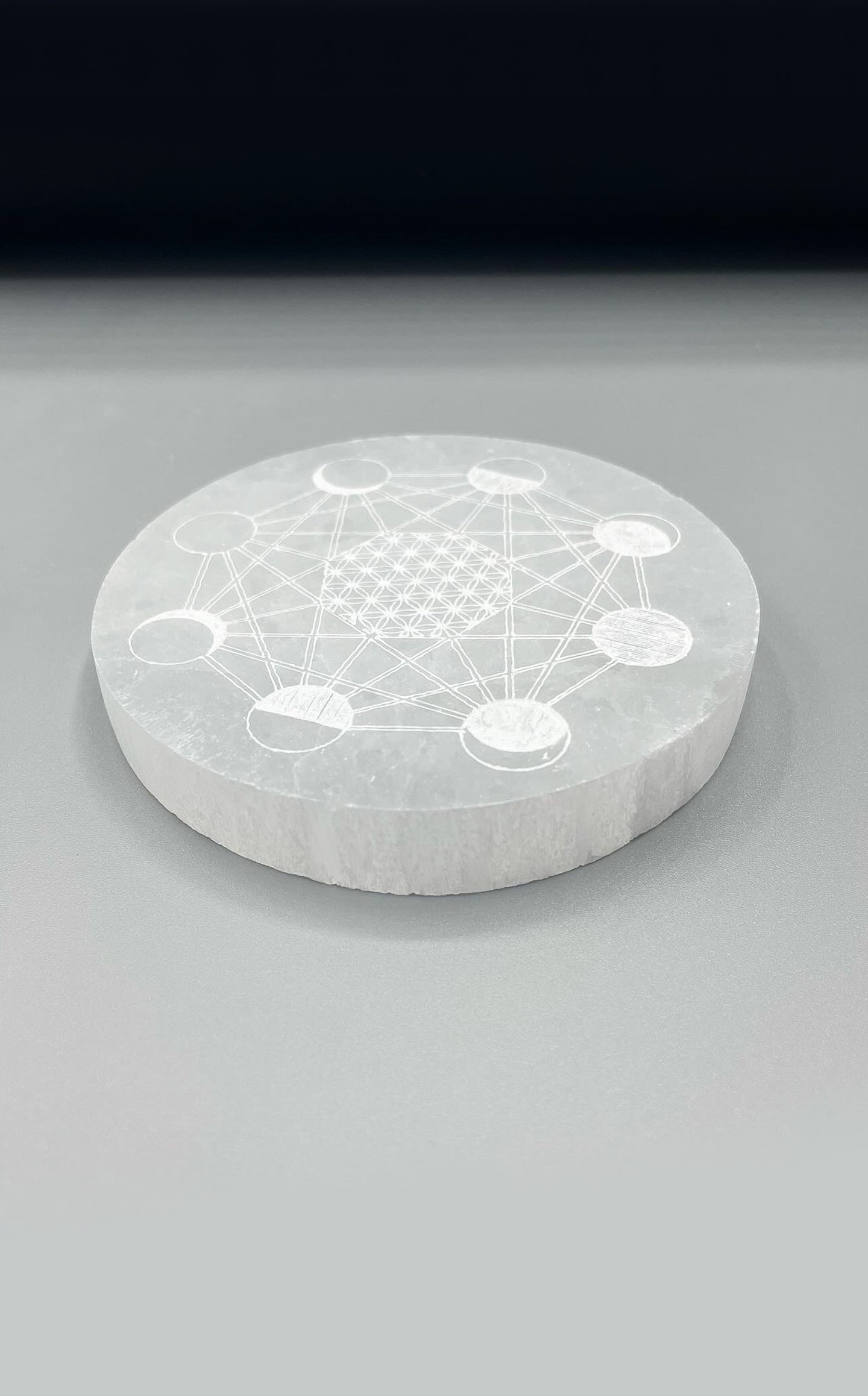 Piattino Selenite - Fasi Lunari