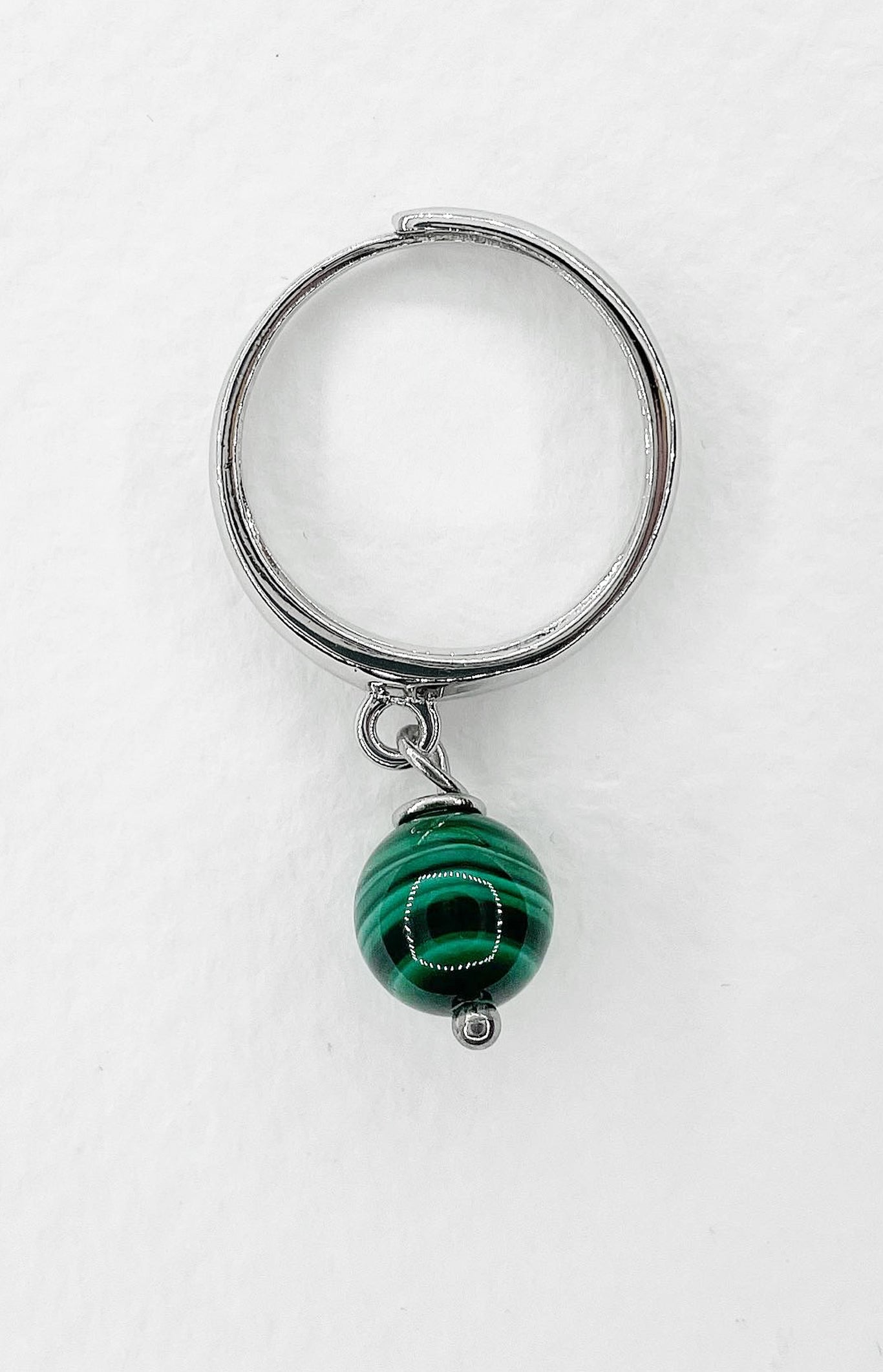 Anello Atlas - Malachite Argento 925