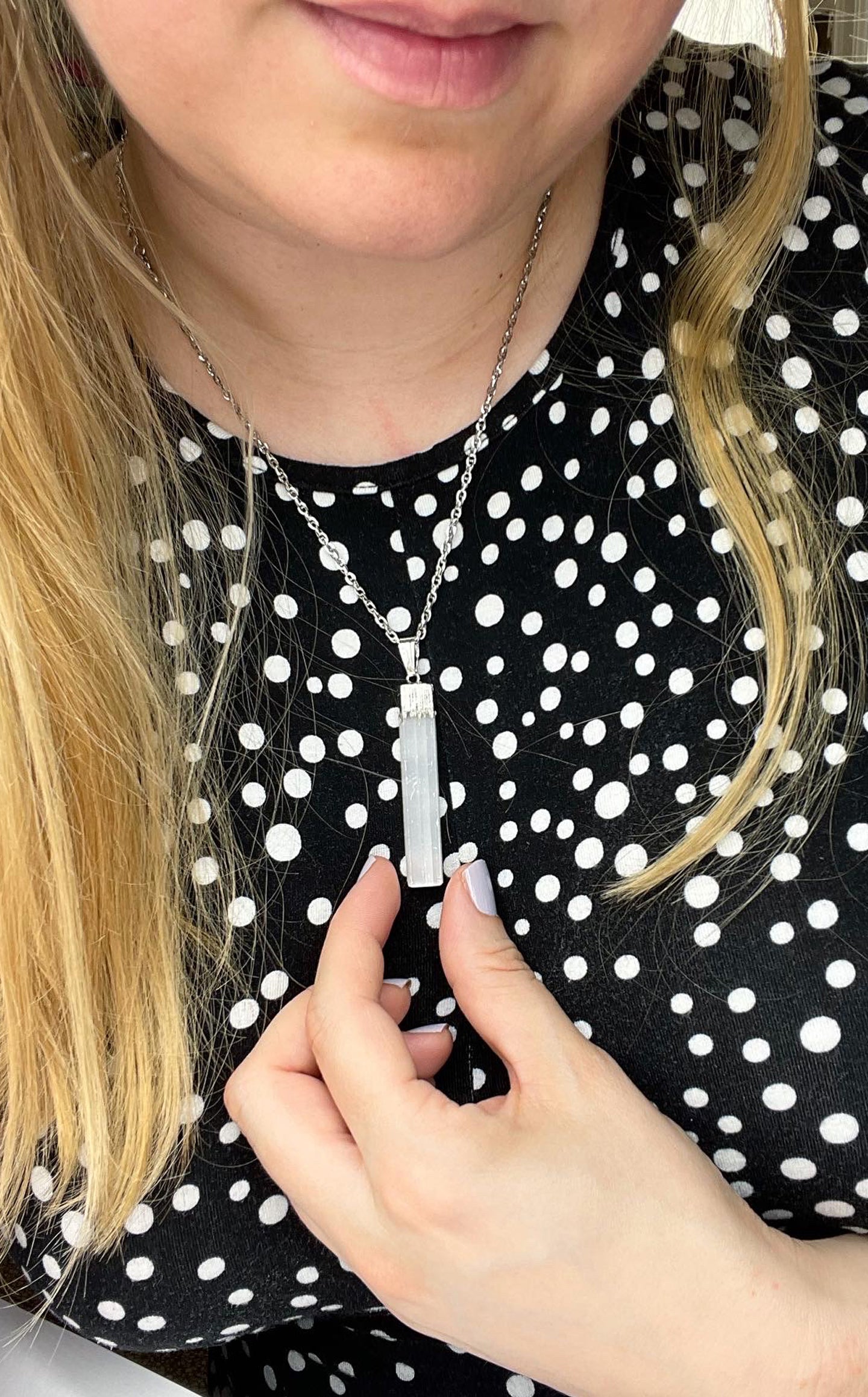Collana Selenite Barretta