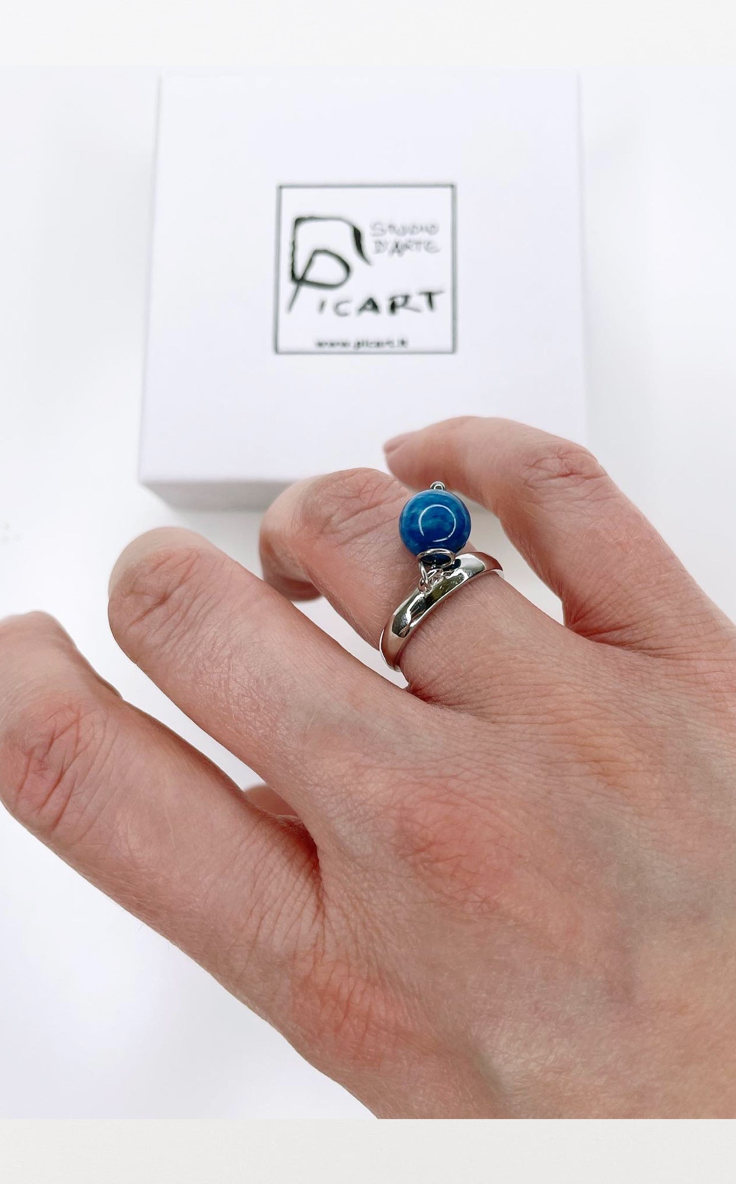 Anello Atlas - Apatite e Argento 925