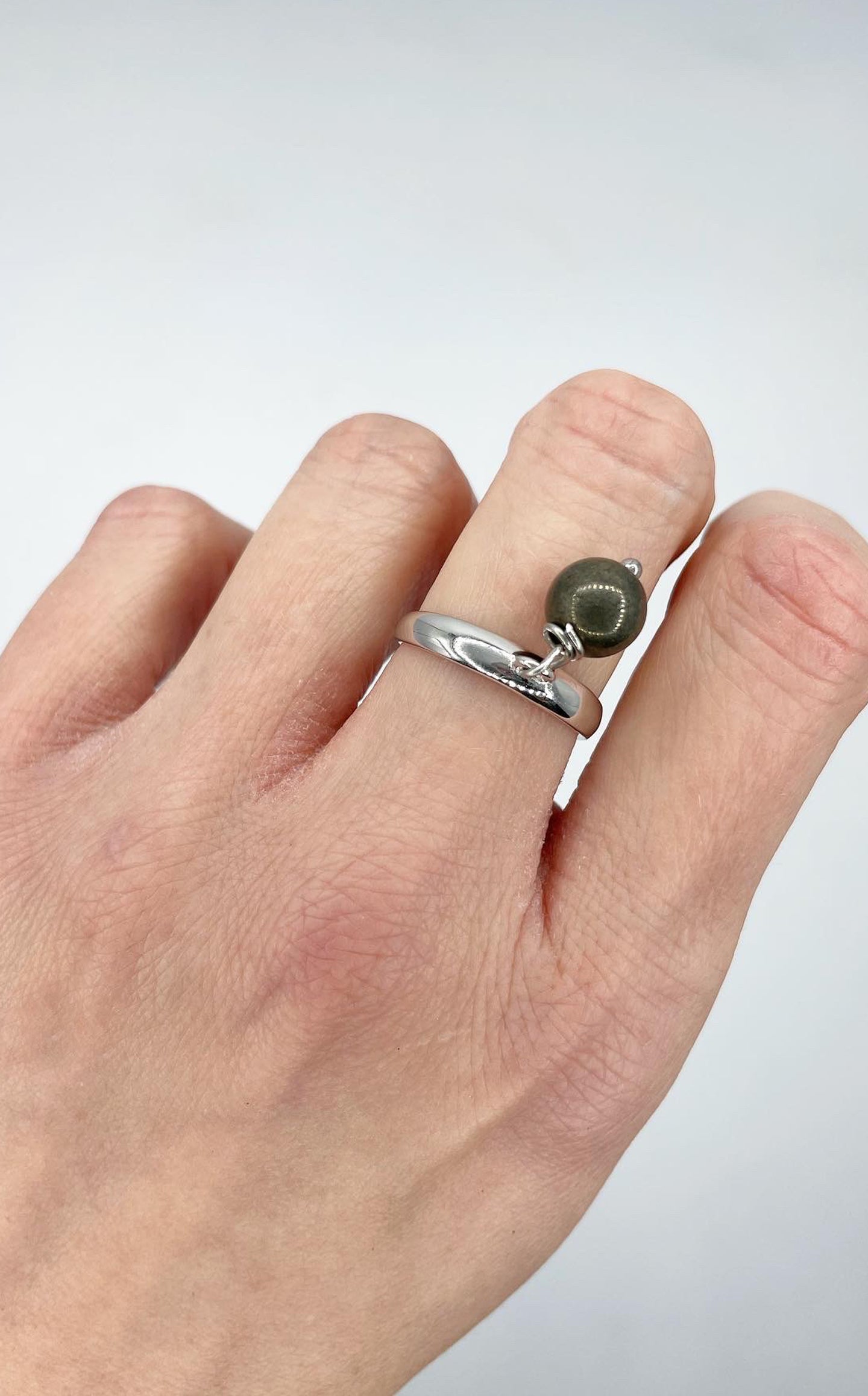 Anello Atlas - Pirite e Argento 925