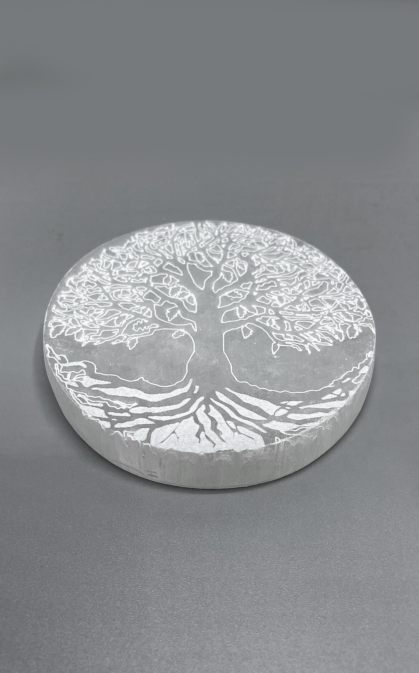 Piattino Selenite - Albero della Vita