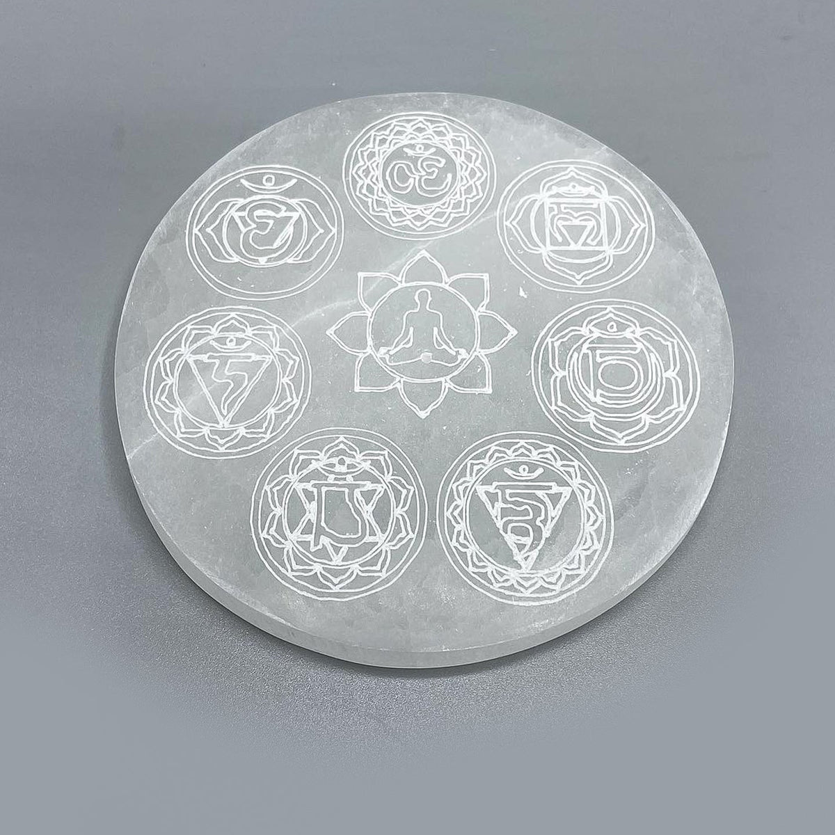Piattino Selenite - 7 Chakra