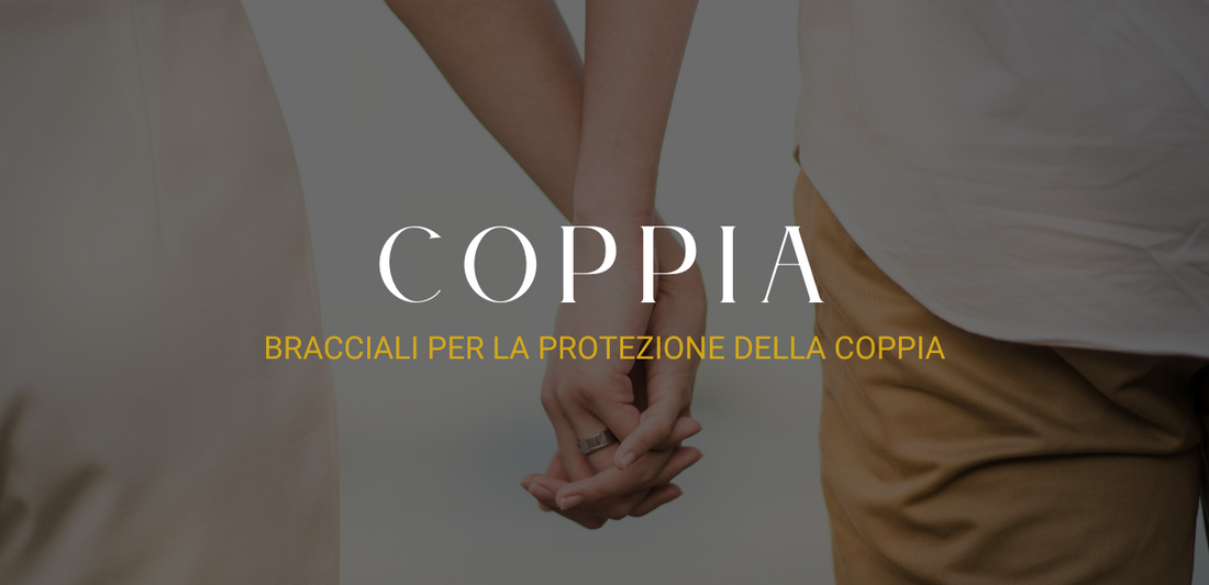 Bracciali con cristalli per la protezione della coppia