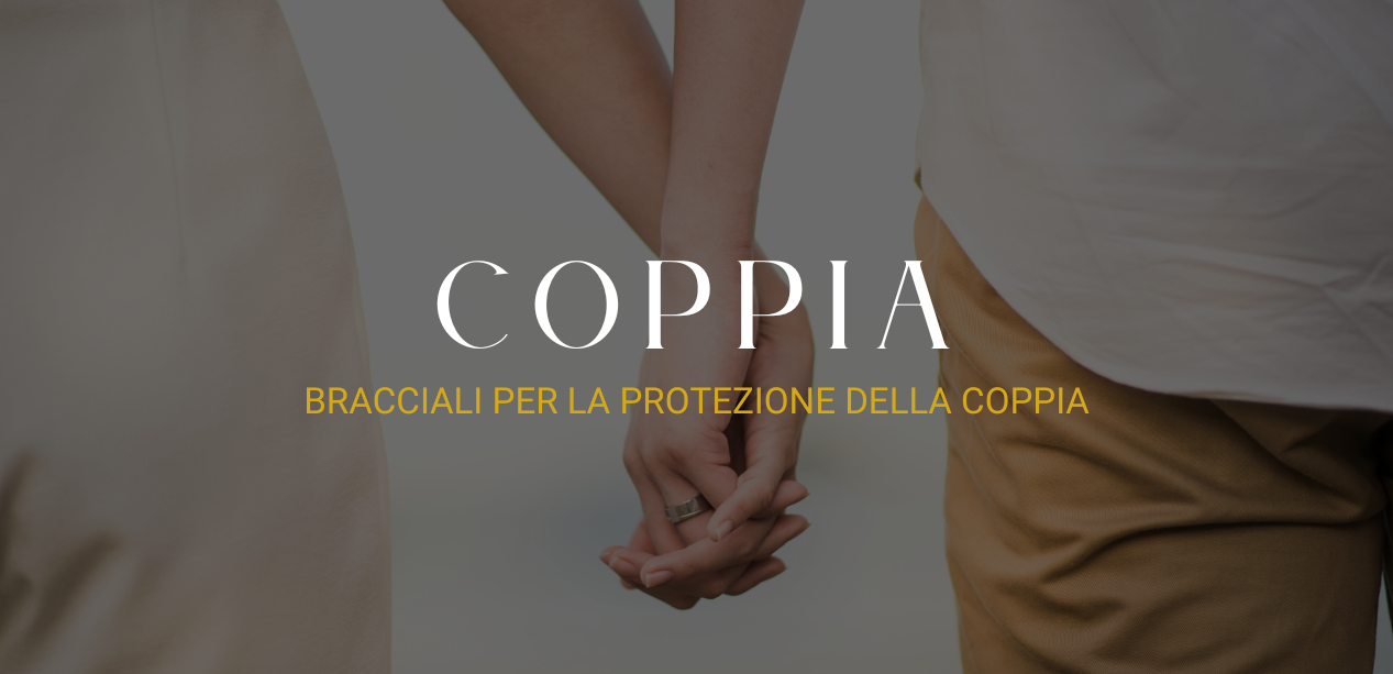 Bracciali con cristalli per la protezione della coppia