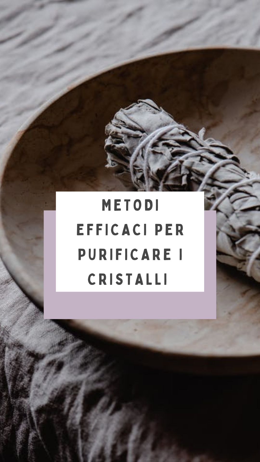 Metodi principali di purificazione dei Cristalli