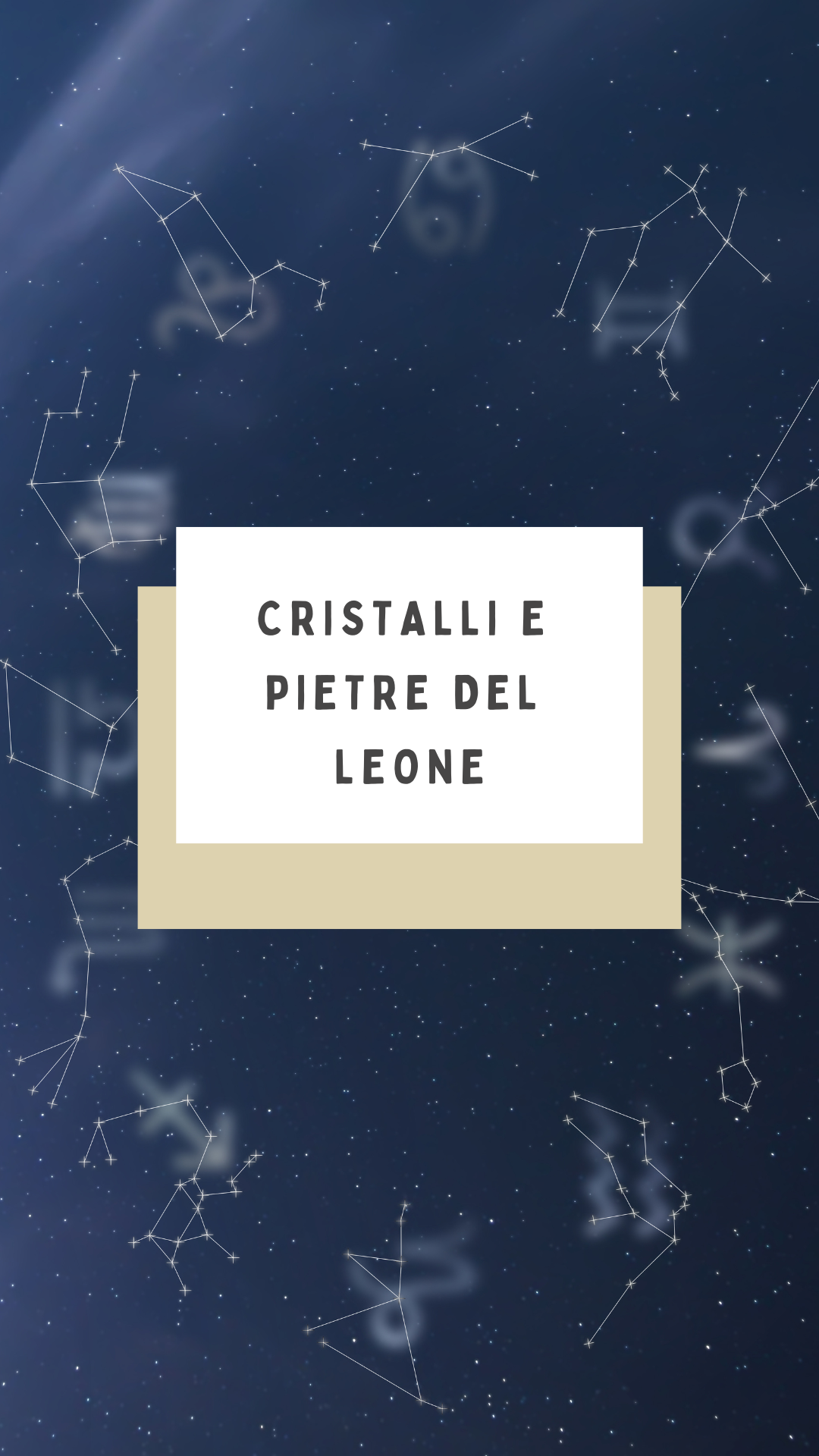 Cristalli e pietre del Leone