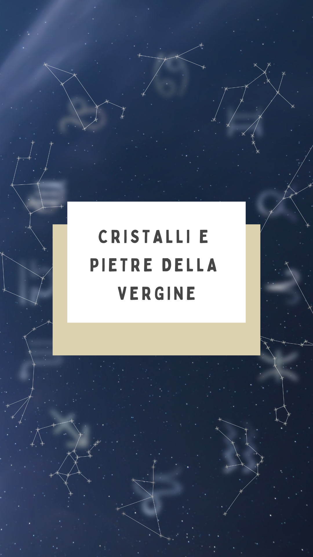 Cristalli e pietre della Vergine