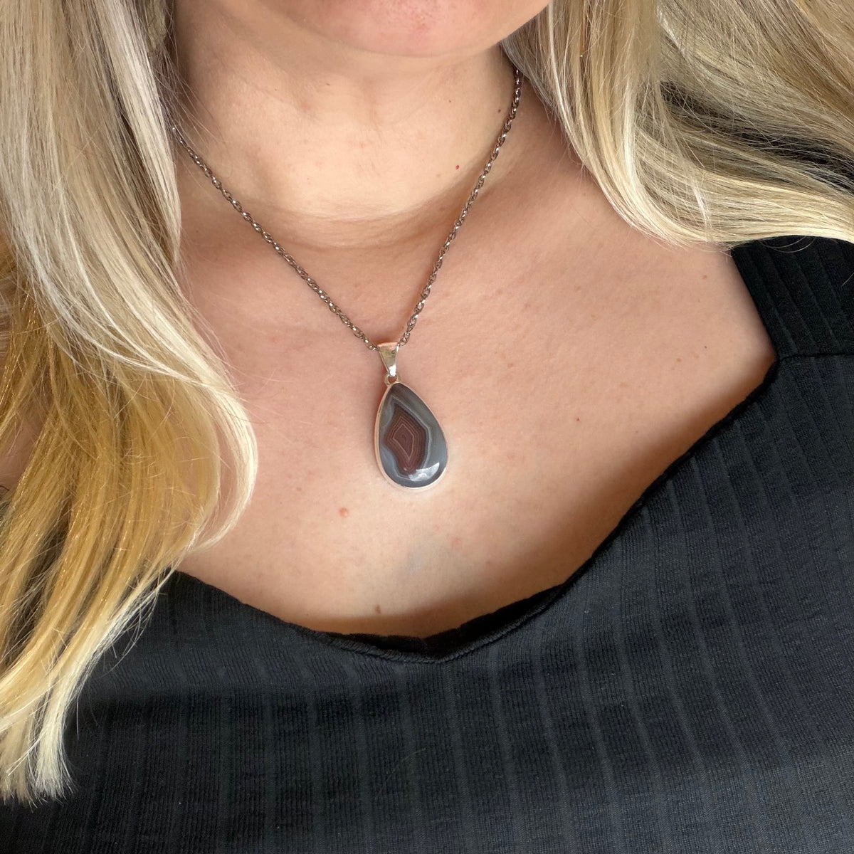 Ciondolo Occhio di Shiva Argento 925 - a Goccia
