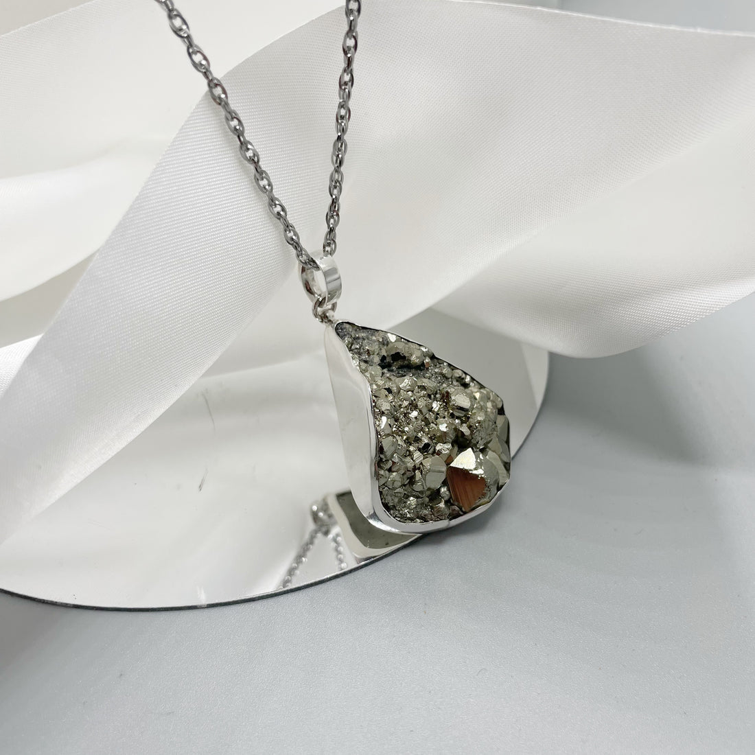 Ciondolo Pirite Grezza - Argento 925