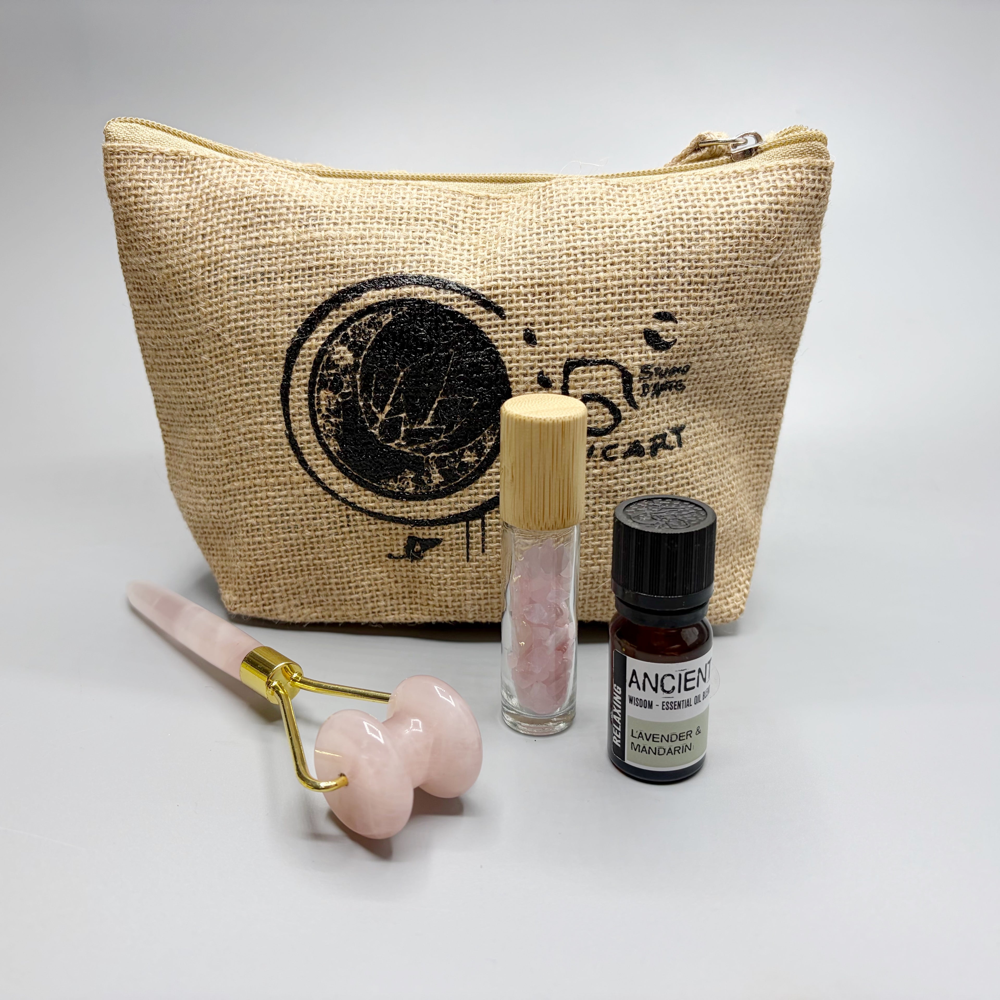 Cofanetto Benessere - Face Roller, Roll on, Olio, Pochette