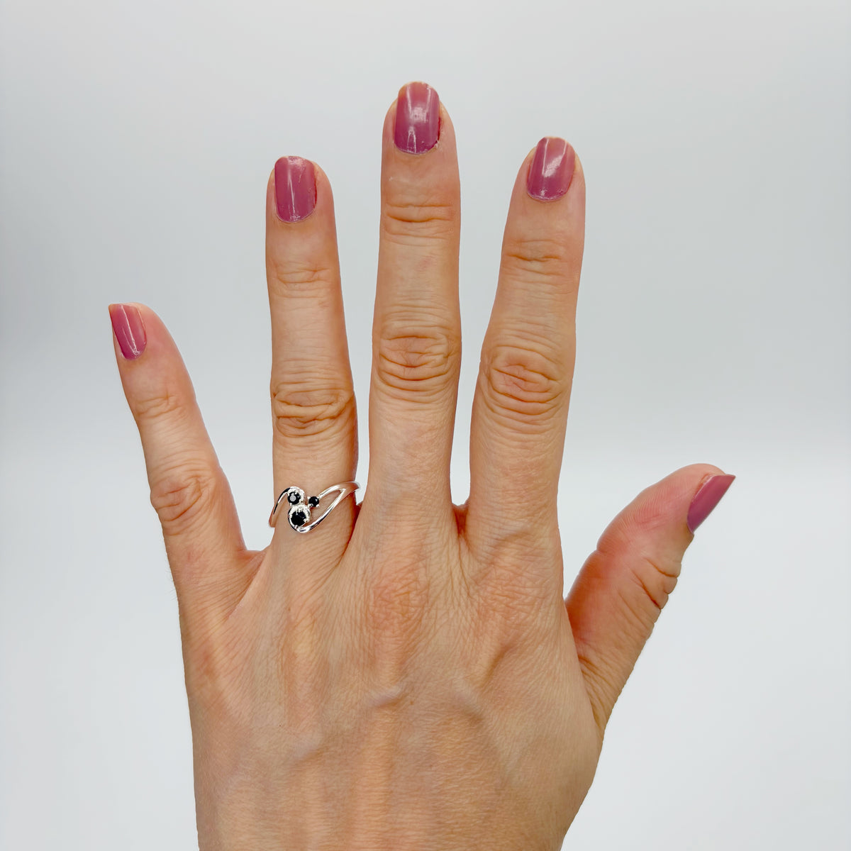 Anello Trilogy Tormalina Nera | Argento 925 - NON REGOLABILE