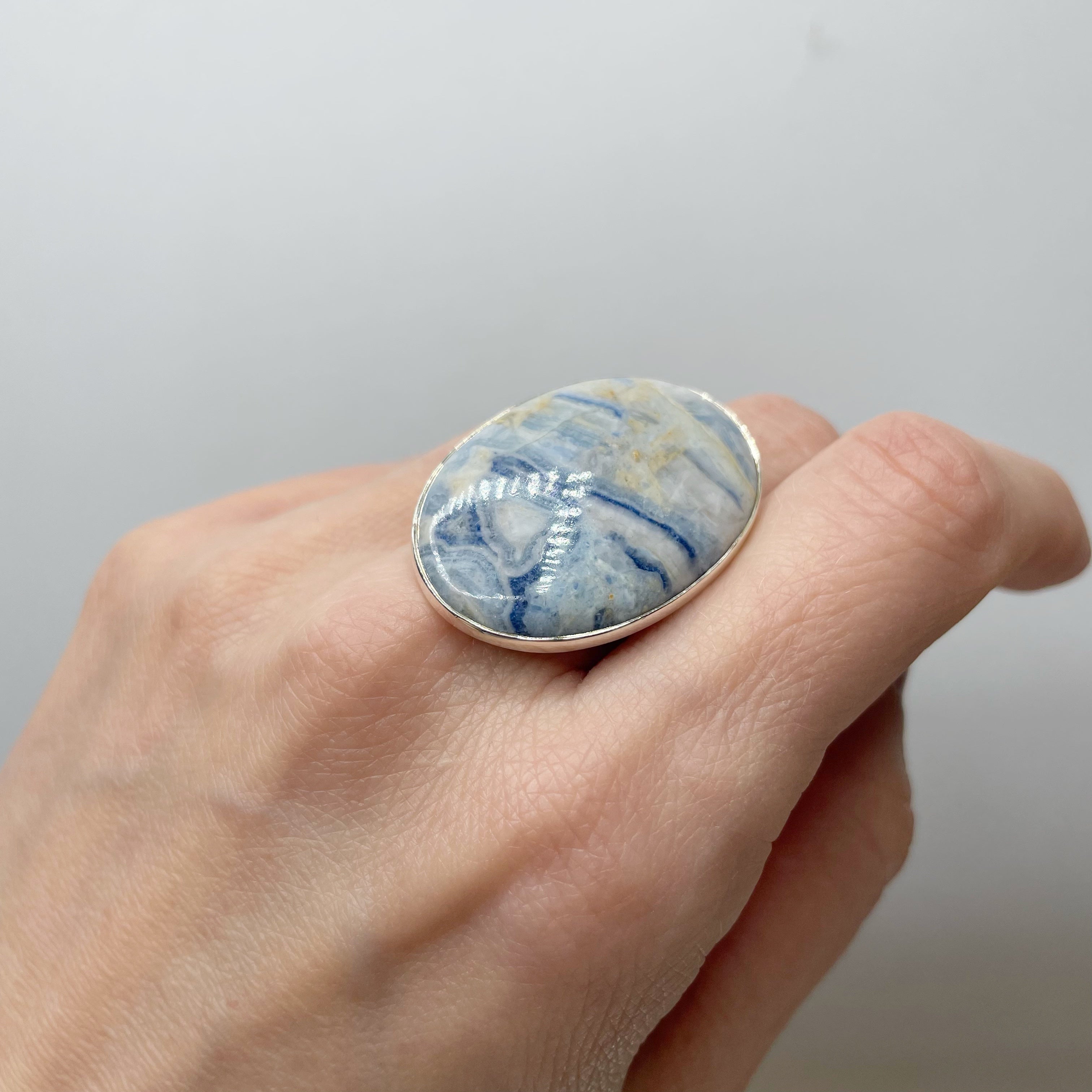 Anello Sheelite e Argento 925 - Ovale