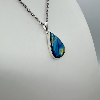 Ciondolo Labradorite Argento 925 - A Goccia