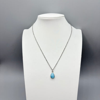 Ciondolo Larimar Argento 925 - Goccia piccola