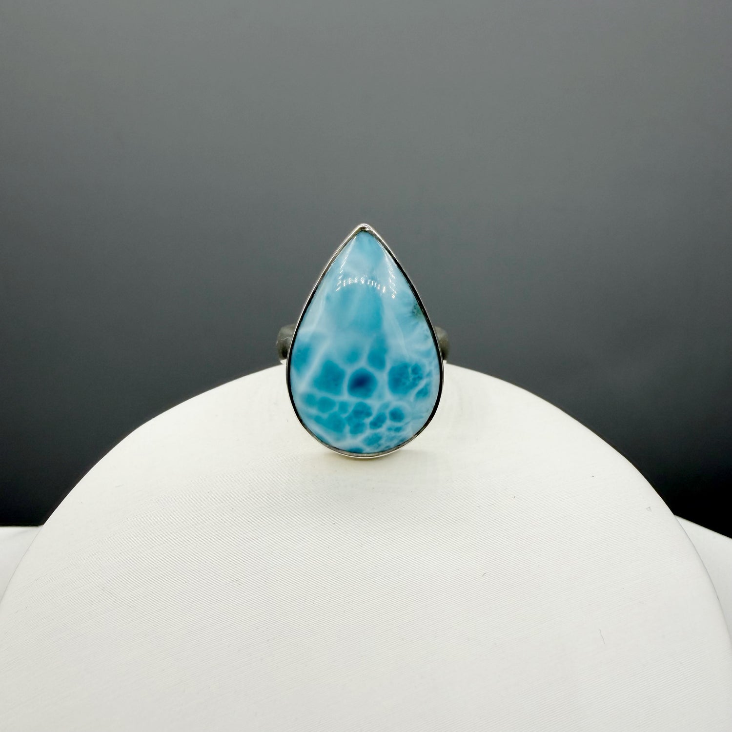 Anello Larimar Argento 925 - a Goccia
