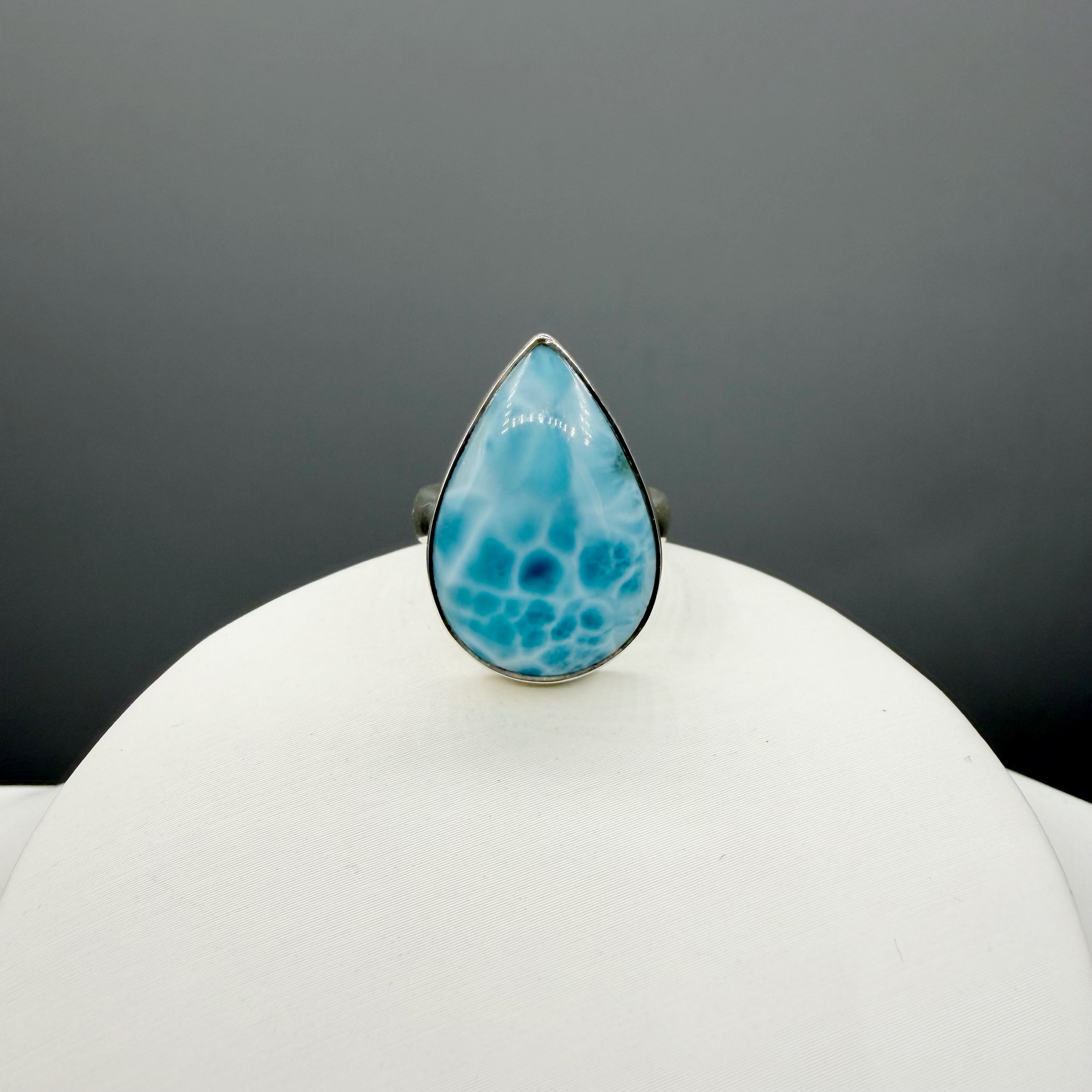 Anello Larimar Argento 925 - a Goccia