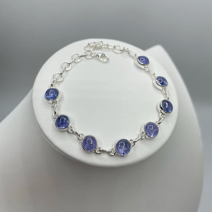 Bracciale Tanzanite e Argento 925 - Tondo