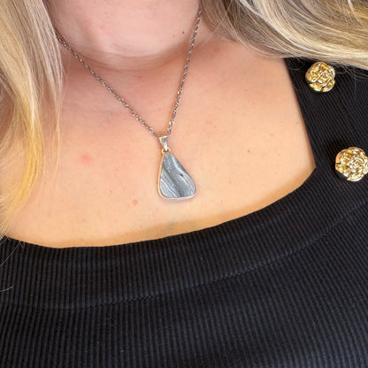 Ciondolo Desert Druzy Argento 925 - a Goccia