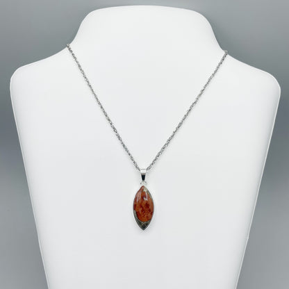 Ciondolo Ossidiana Peanut - Argento 925