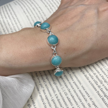 Bracciale Amazzonite e Argento 925