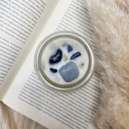 Candela con Cristalli WINTER DREAMS: Realizzazione dei propri sogni - piccola