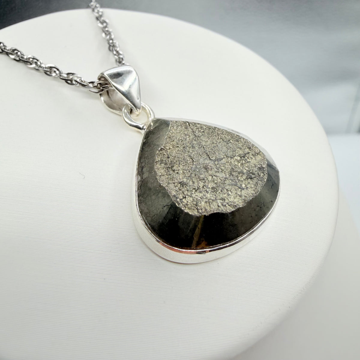 Ciondolo Pirite Grezza - Argento 925