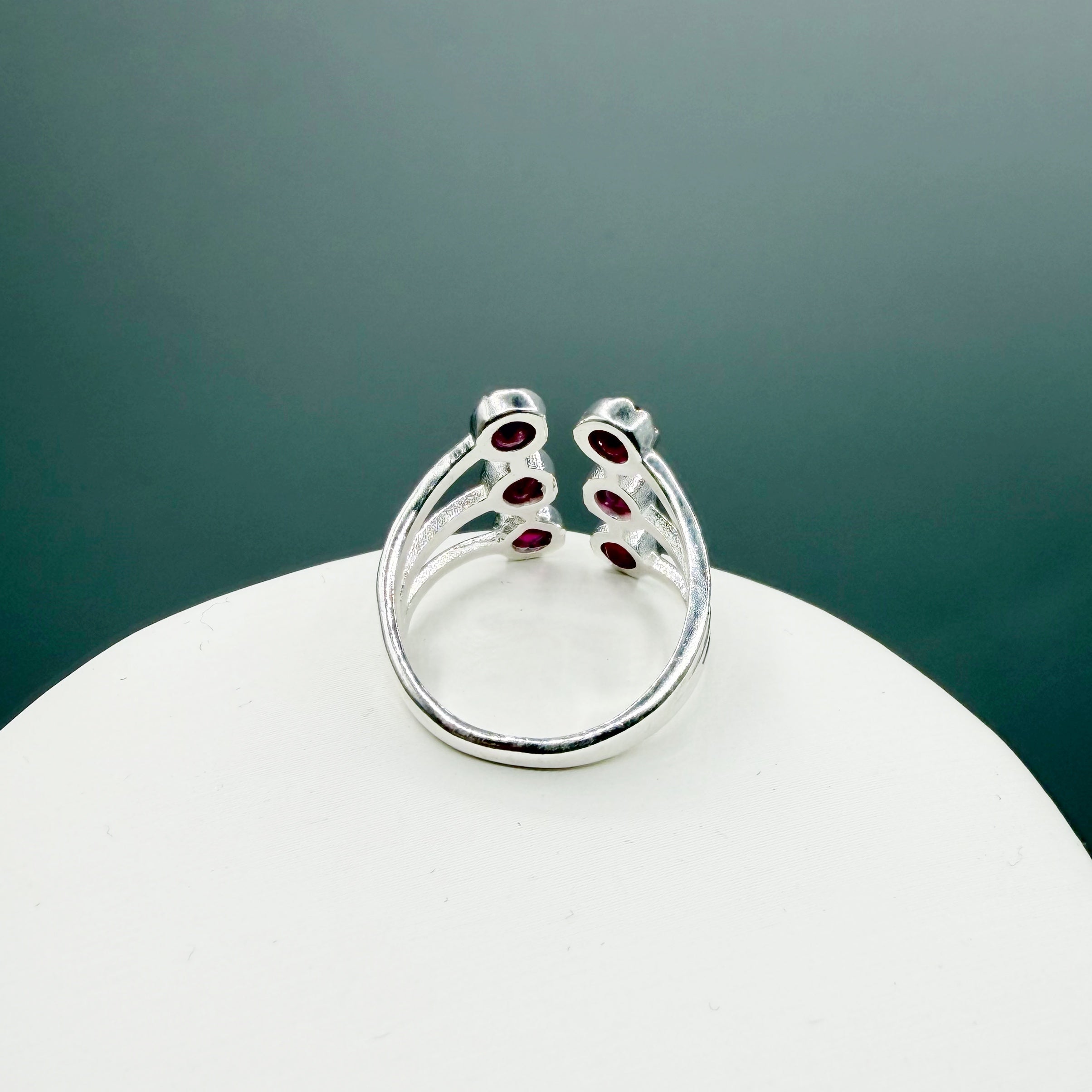 Anello Power - Granato e Argento 925