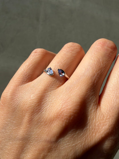 Anello Tanzanite Sfaccettata - Argento