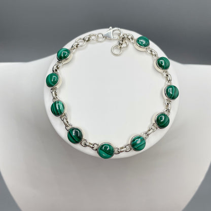 Bracciale Malachite e Argento 925