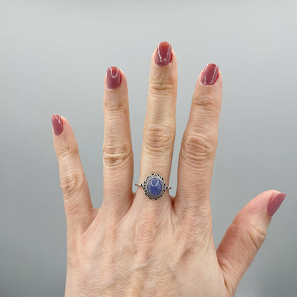 Anello Tanzanite e Argento 925 - Vintage