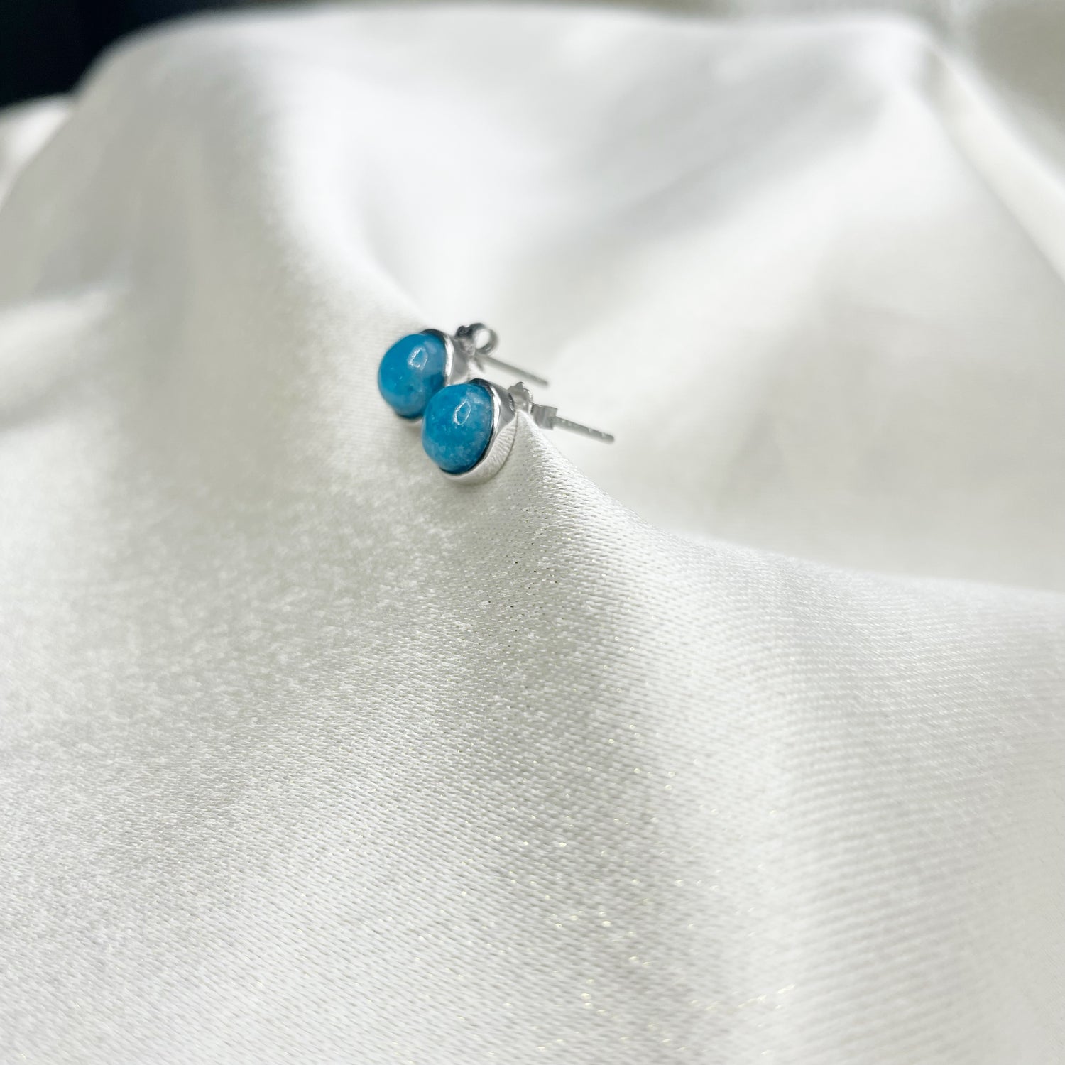 Set Fumè, Apatite e Amazzonite - Bracciale e Orecchini