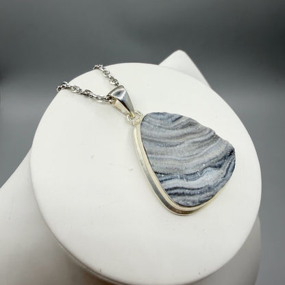 Ciondolo Desert Druzy Argento 925 - Triangolo arrotondato