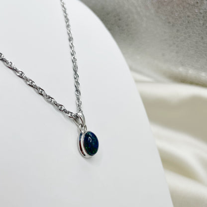 Ciondolo Opale Nero Chalama - Argento 925