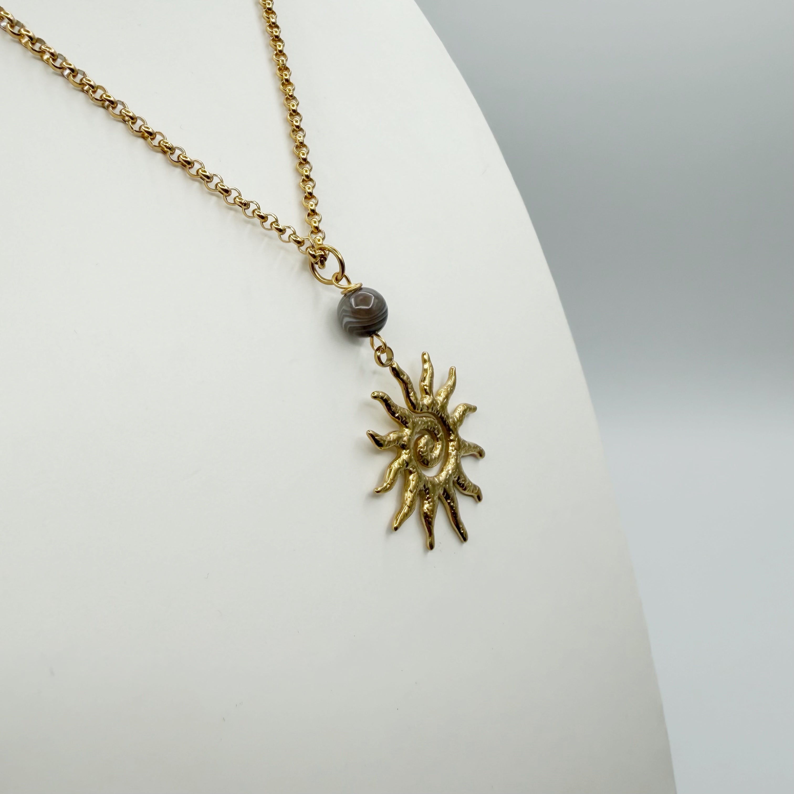 Collana Occhio di Shiva Sunshine - Acciaio inossidabile GOLD