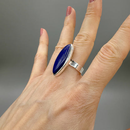 Anello Lapislazzuli Ovale - Argento 925