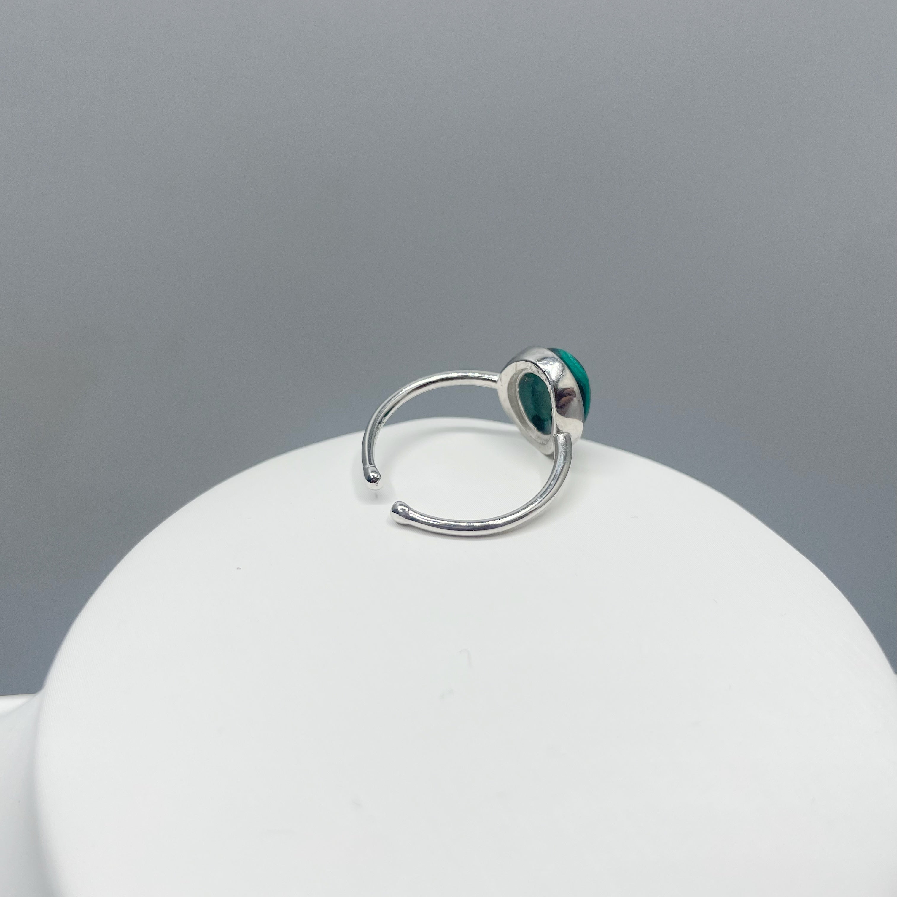 Anello Malachite Simple - Argento 925