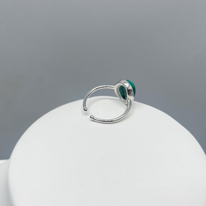 Anello Malachite Simple - Argento 925