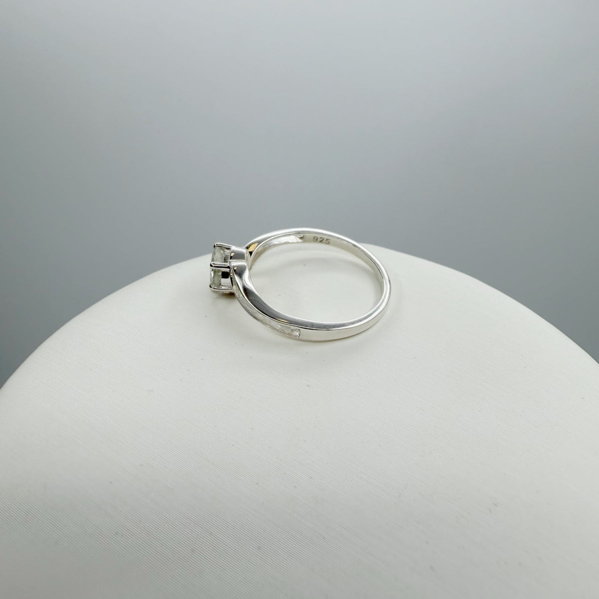 Anello Prasiolite | Argento 925 - NON REGOLABILE
