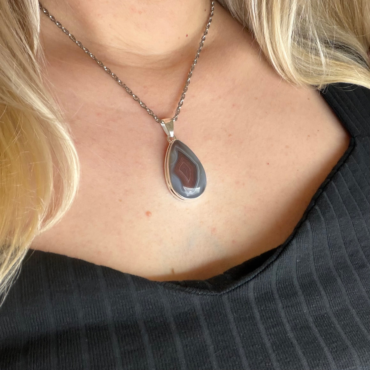 Ciondolo Occhio di Shiva Argento 925 - a Goccia