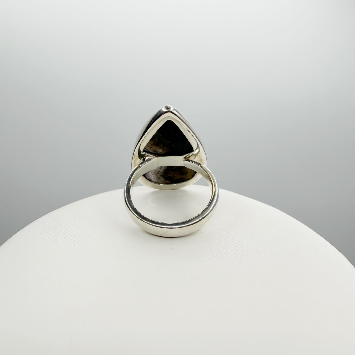 Anello Diaspro Oceano Argento 925 - a  Goccia