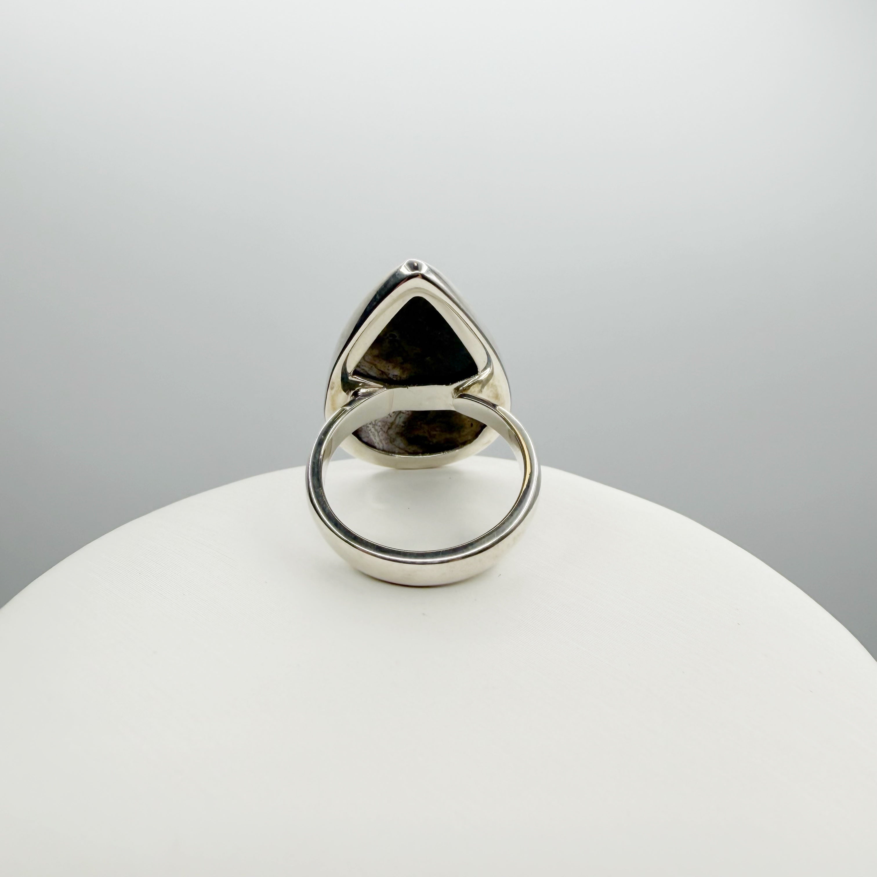 Anello Diaspro Oceano Argento 925 - a  Goccia