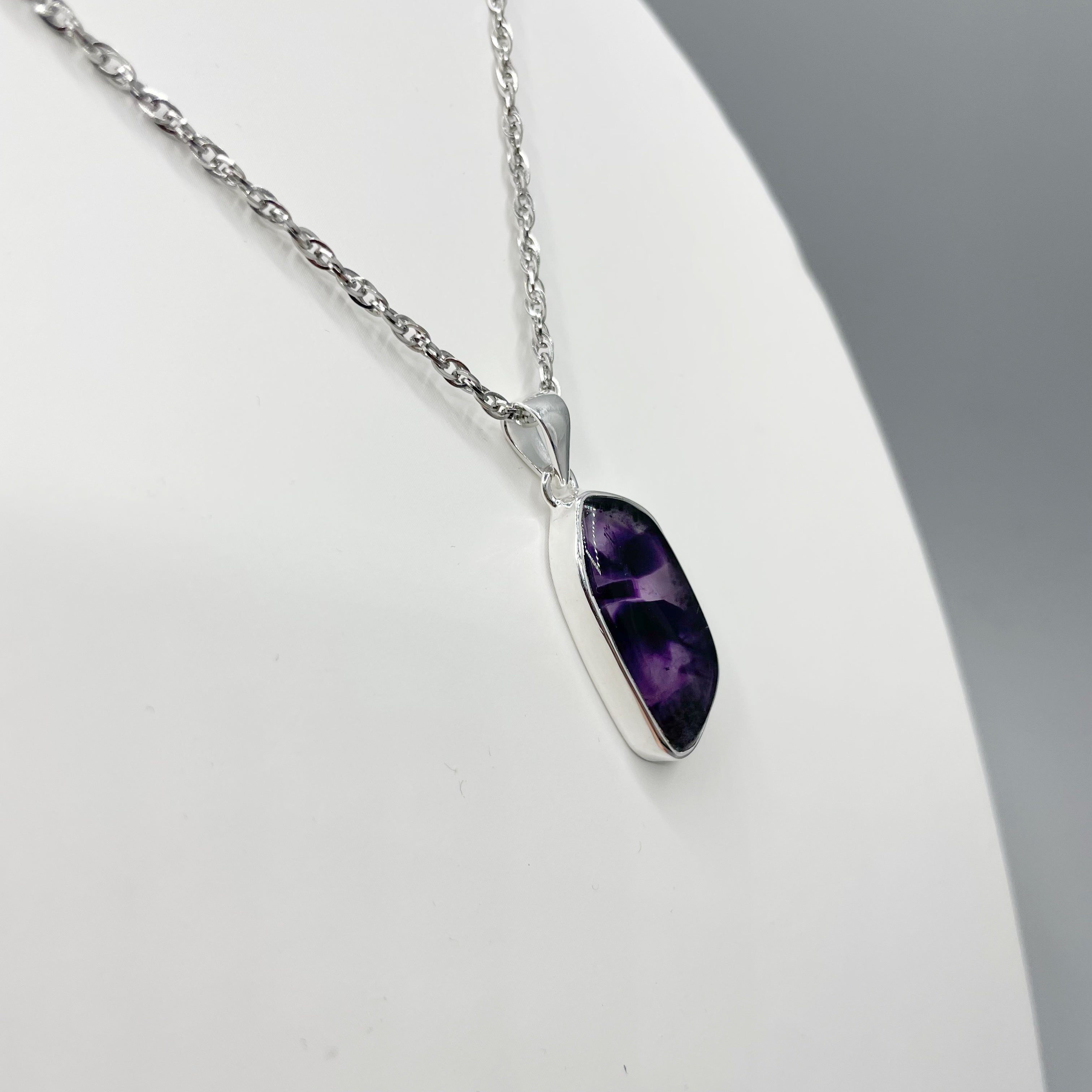 Ciondolo Auralite 23 e Ametista e Argento 925