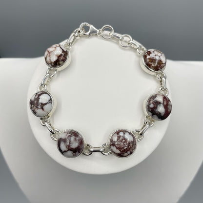 Bracciale Diaspro Cavallo Selvaggio - Argento 925 - tondo