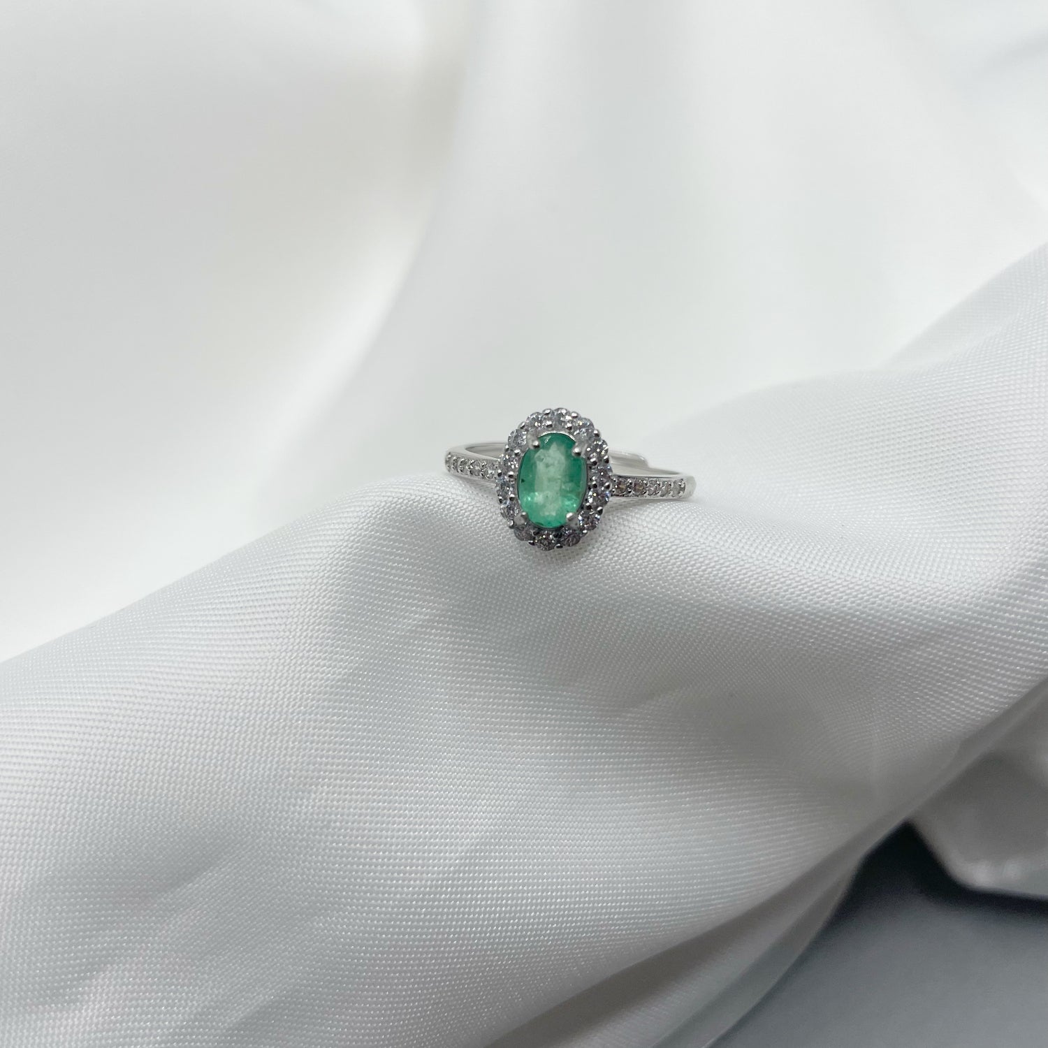 Anello Smeraldo - Argento 925