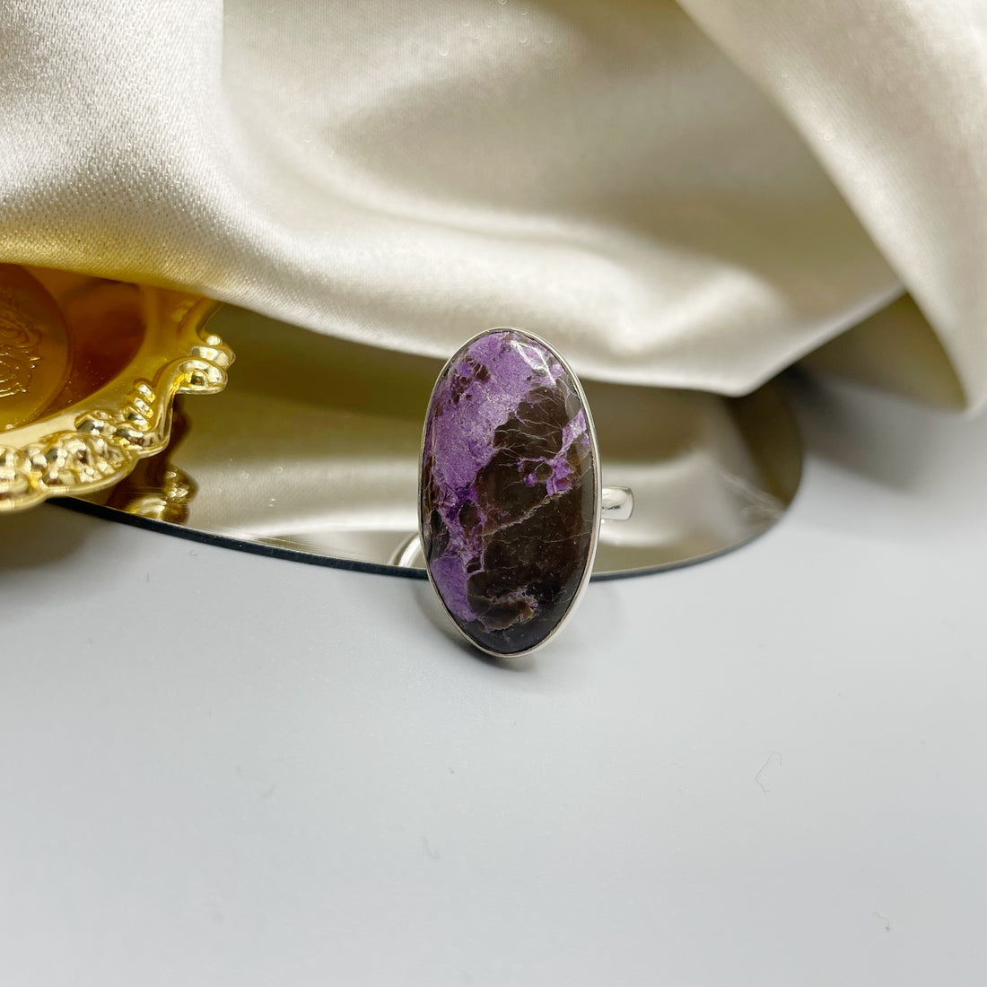 Anello Purpurite e Argento 925