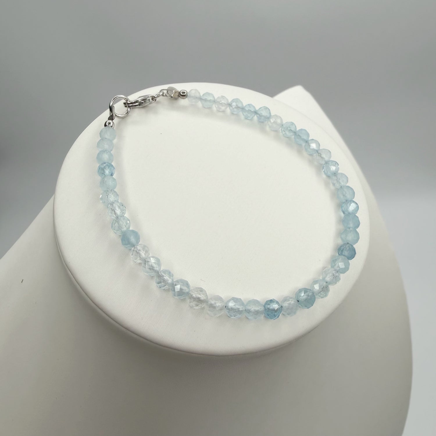 Bracciale Acquamarina sfaccettata