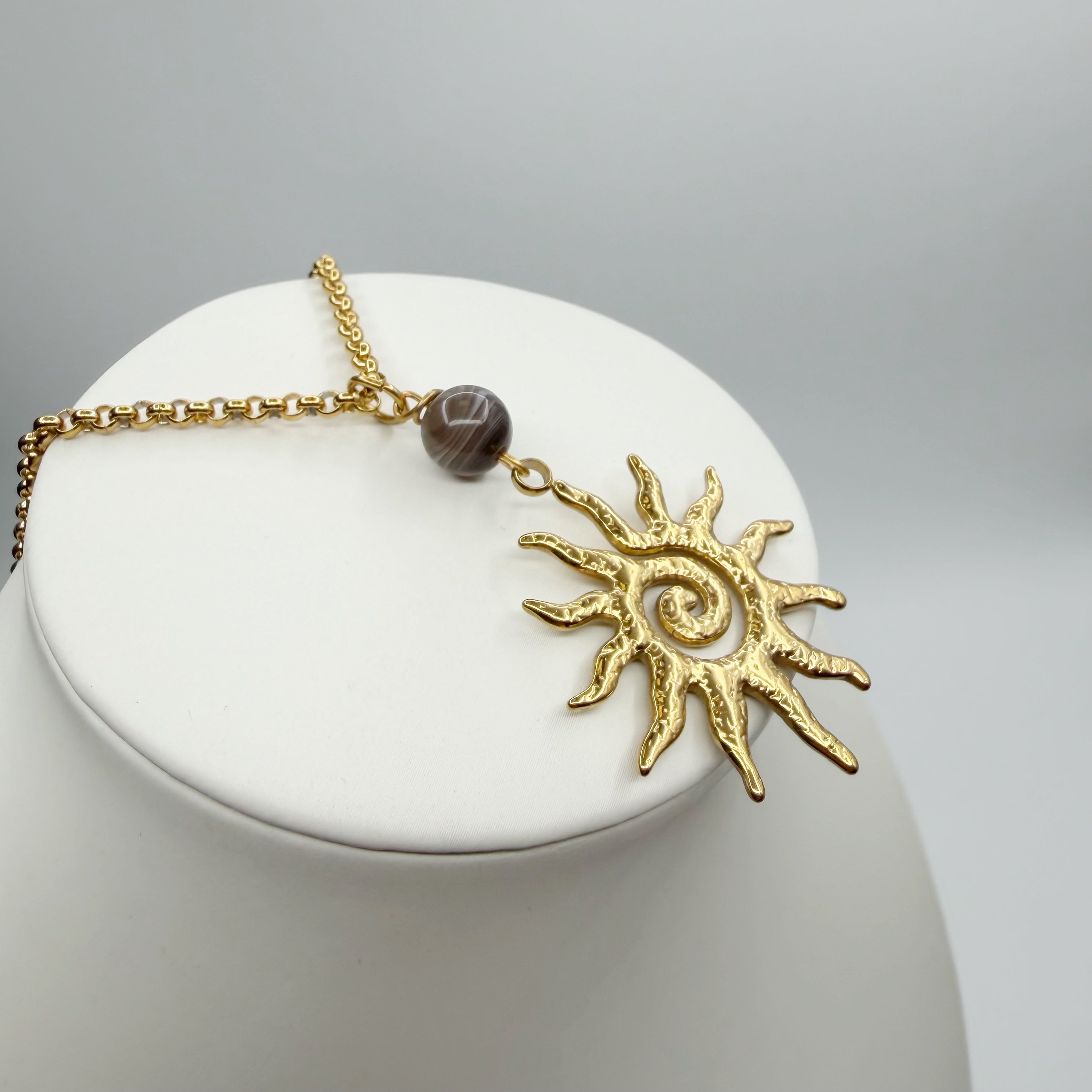 Collana Occhio di Shiva Sunshine - Acciaio inossidabile GOLD