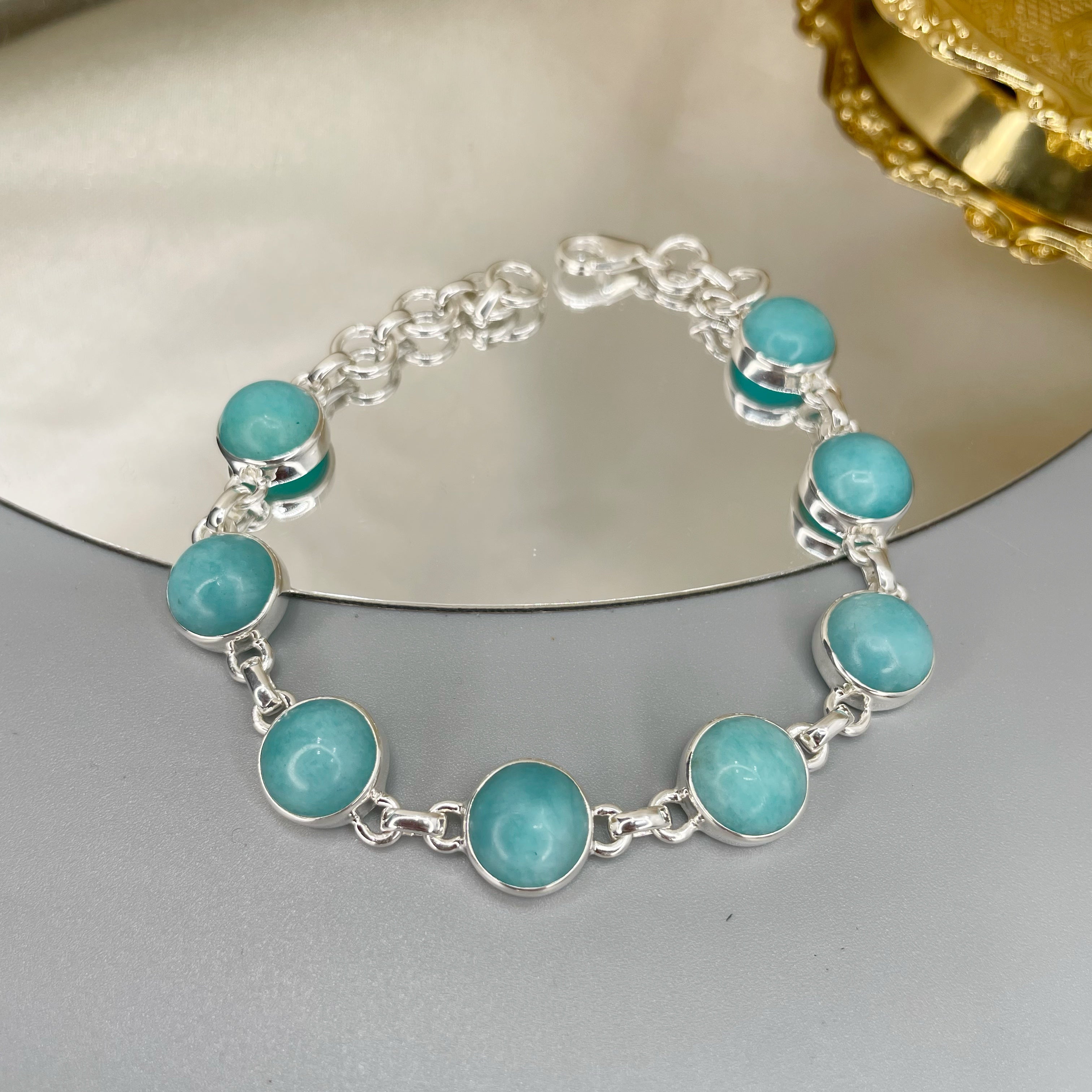 Bracciale Amazzonite e Argento 925